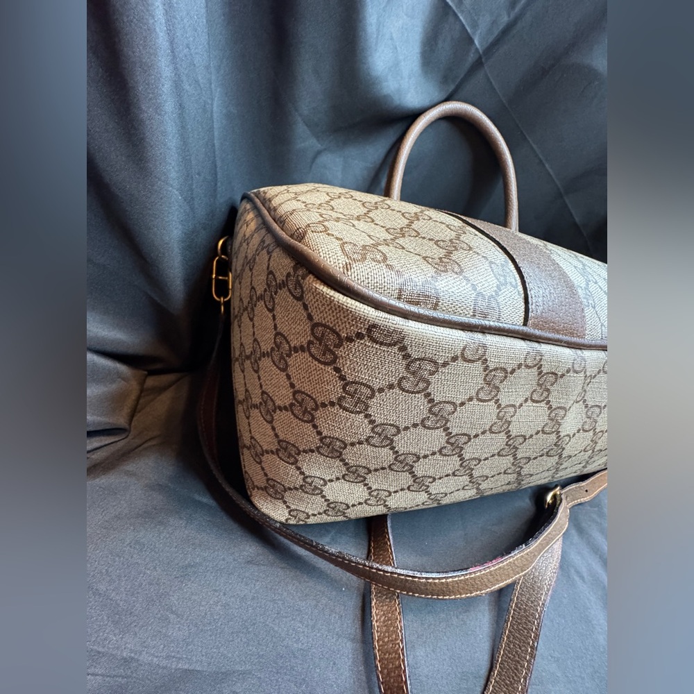 Gucci Vintage GG Supreme Sherry Line Tote Bag with COA - Picture 8 of 16